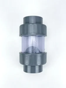 Transparent Double Union Check Valve One Way Non Return Valve for Pipeline Systems