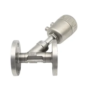 Tri Clamp Pneumatic Steam Automatic Control 304 316 Sanitary Y Type Angle Seat Valve for Gas Stop Structure