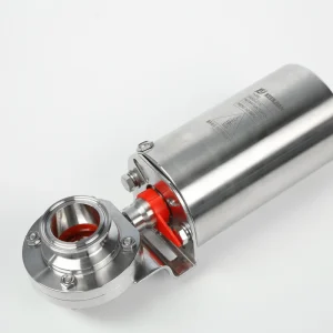 Tri Clamp Sanitary Butterfly Valve Pneumatic Actuator On/Off Type