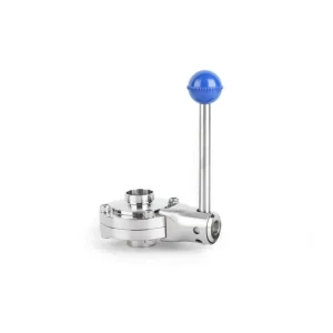 Tri Clamped Welded Thread Sanitary Stainless Steel Food Grade Butterfly Valve for Water High Temp Applications
