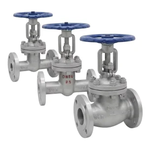 Trio Set Cast Steel Gate Valve PN16 PN25 Multi size Industrial Pipeline Valve Row