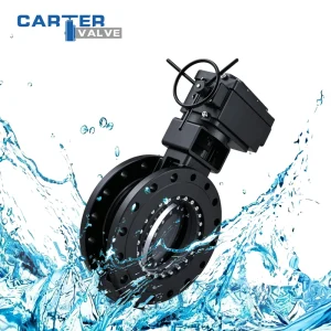 Triple Offset High Pressure Manual Butterfly Valve WCB Cast Steel RF Flange Pneumatic Hard Seal Water Oil Gas ANSI Class2500