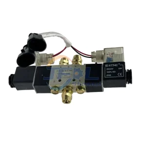 Truck Parts Pneumatic Door Pump Copper Lock Nut Speed Control Connector 4V220 08 Door Pump Solenoid Valve for Yutong Bus
