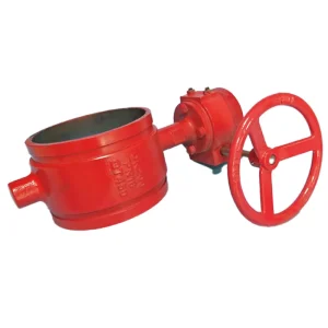 Turbine Slot butterfly Valve XD381X 16Q Malleable Cast Iron Manual Fire Clamp signal Valve