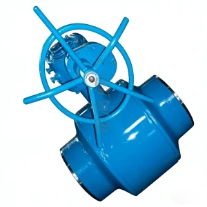Turbine-driven Fully Welded Ball Valve, Carbon Steel High-temperature High-pressure Natural Gas Pipeline Full-diameter Valve