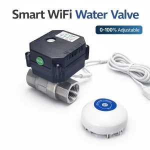 Tuya Wireless Smart Water Valve WiFi Zigbee Control 0-100% Proportional Electric Ball Valve with Timer Leak Detection Auto Shut Off