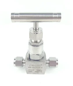 Two-Ferrule Manual Needle Valve for Instrumentation High-Pressure Stainless Steel 316L/304 High-Temperature