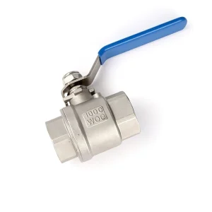 Two Piece Ball Valve Stainless Steel 304 Female Threaded Pipe Valve for Food Grade