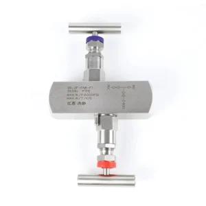 Two Valve Group Instrument Valve Stainless Steel Manual High Temperature Pressure Transmitter Needle Valves 6000psi 1 2 NPTF