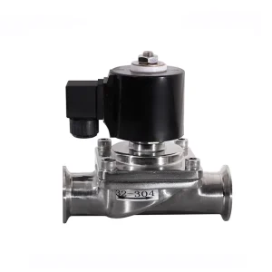 Two Way Clamp End Stainless Steel High Temperature Food Grade Sanitary Solenoid Valve