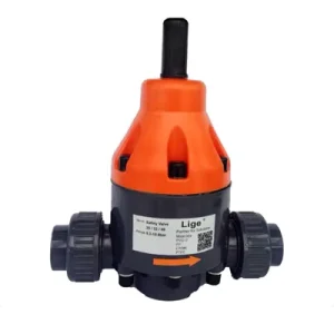 UPVC CPVC Back Pressure Safety Valve for Industrial Water and Wastewater Treatment 1/2in Port PN10 Flow Control