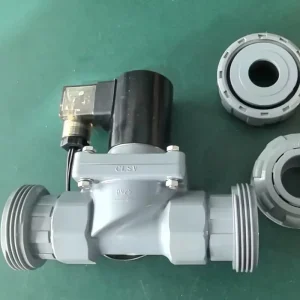 UPVC CPVC PVC Normally Closed Chemical Acid Solenoid Valve Anti-Corrosive Seawater 2W15ZC-AH Piston DN15 DN20 220V 230VAC