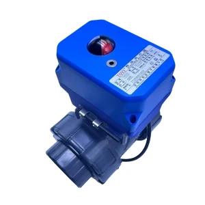 UPVC Electric Actuator Ball Valve for Water 12V 24V 2 Way Plastic Valve with Discount