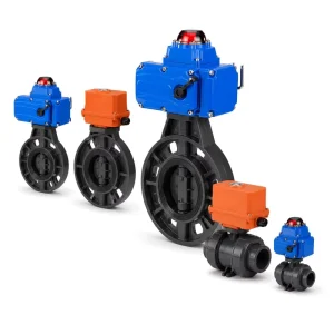 UPVC Electric Ball Valve 2 Way Motorized Valve for Water Treatment and Industrial Piping