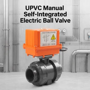 UPVC Electric Ball Valve Manual Automatic 2 Way Motorized Ball Valve Corrosion Resistant for Water Treatment Chemical Pipeline