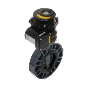 UPVC Electric Butterfly Valve for Water Treatment and Chemical Industry for Base Media