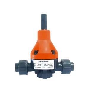 UPVC PP PVDF Stainless Steel Corrosion resistant Back Pressure Safety Valve Water Pressure Relief for Drinking Water Treatment