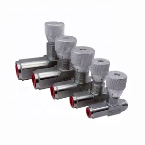 Unidirectional Stu Type G1/4 Hydraulic Throttle Check Valve Manual One-Way Flow Control Valve