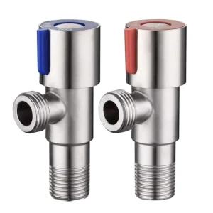 Universal 304 Stainless Steel 4 Point Diverter Hot Cold Water Stop for Bathroom Faucets Quality Spout Accessories for Faucets”