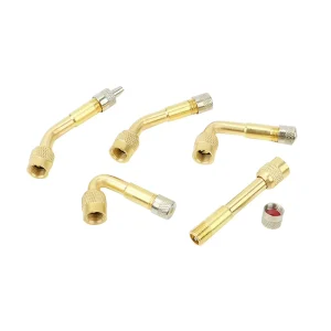 Universal 90 Degree Brass Tire Valve Extension Adapter Schrader Valve Stem Extender Leak Proof OEM