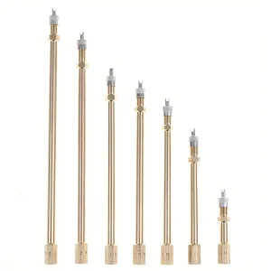 Universal Brass Tire Valve Extension Rod Tire Valve Stem Extender Multi Size Inflation Extension for Car Truck Bicycle Wheel