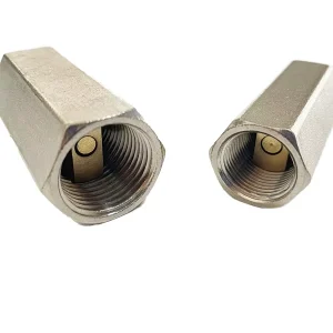Universal Check Valve Series 1/8 Inch Thread Air Check Valve Return Valve One-way Full Ports Silver