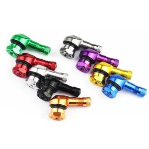 Universal Motorcycle Wheel Tire Valve Stem Cap Air Tire Cover 90 Degree 17mm CNC Aluminum Tubeless Valve Stems