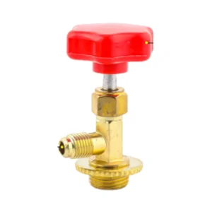 Universal Refrigerant Piercing Valve R134a Needle Cap Tap Manual Gas Shutoff for R22 R134a R410a Small Freon Cans Inch Port