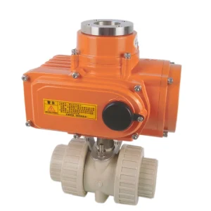 Uoerpu Electric PVC Ball Valve Motorized Ball Valve for Water Treatment OEM Customizable High Temperature Resistant