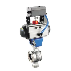 V-Shape Ball Valve with Pneumatic Actuator