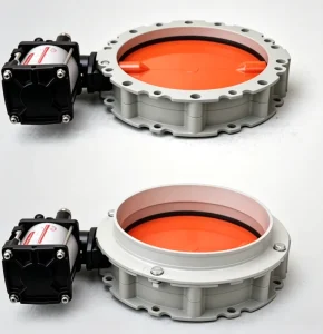 V2FS300SN Polyurethane Seated Manual Dust Butterfly Valve Construction Machinery Spare Parts