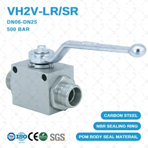 VH2V Series 2 Way Full Port High Pressure Ball Valve for Fluid