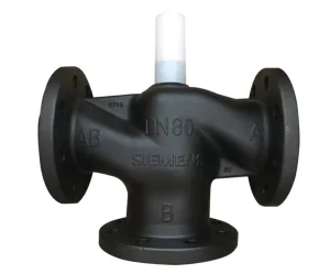 VXF42.80 Electric Temperature Control Valve, 3 Port Flanged Globe Valve, PN16, DN80, Kvs 80/100 M³/h, Equal Percentage