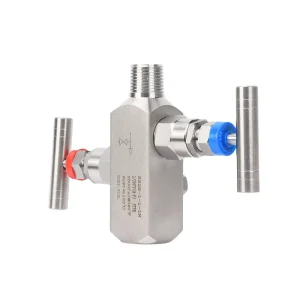 Vacuum 2 Valve Instrumentation Manifolds High Temperature Needle Body Valve Manifolds for Pressure Transmitters