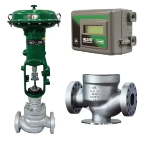 Valve Body with Fisher DVC2000 Valve Positioner and Fisher 667 657 Actuator As Control Valve