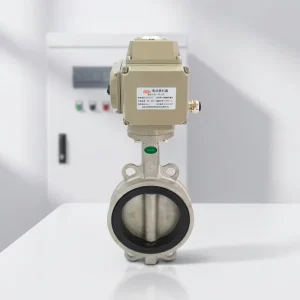 Valves Open Closed Type C810 Stainless Steel 2 2 Way Electric Centerline Butterfly Valve