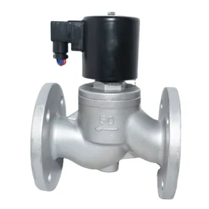 Valves ZQDF SS Series 2/2 Way Step by Step Direct Acting Pilot Piston High Temp Oil Steam Solenoid Valve