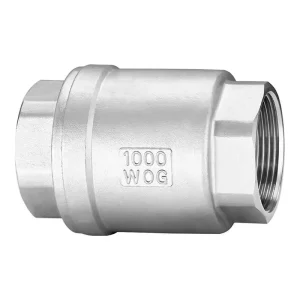 Vertical Type Stainless Steel Water Air Steam OEM 304 Metal DN50 Screw End Spring Check Valve