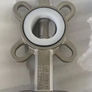 Veyron Manual Wafer Butterfly Valve Stainless Steel Body PTFE Seal Seat ASTM Standard 18 Month Warranty Chemical Water Pipeline