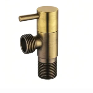 Vintage Brass Angle Valve for Bathroom Renovation and Retrofit Projects