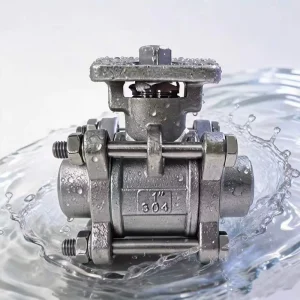 WCB A105 Carbon Cast Steel 1000WOG NPT BSP Female Threaded Full Port Lockable Three-Piece Ball Valve