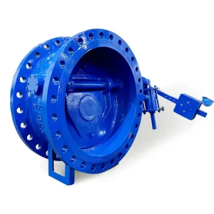WCB Inclined Plane Eccentric Butterfly Check Valve with Counter Weight and Hydraulic Damper
