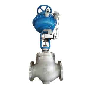 WCB Pneumatic Diaphragm Control Valve Cast Steel Flange Globe Valve with Positioner