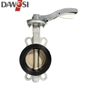 WD71XQ Manual Wafer Butterfly Valve Soft Seal with Ductile Iron Body & Disc Aluminum Handle Factory Direct Supply