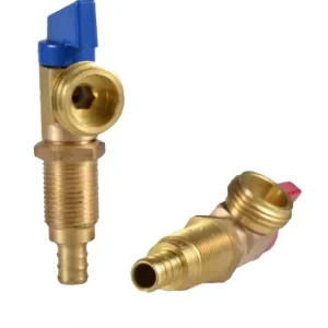 WMV 008 Brass or Lead-Free Brass Angle Valves for Washing Machine Outlet Box