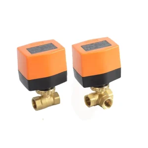 WRA 63… 220VAC Motorized Forged Brass Ball Valve Electric Actuator 2 Way 3 Way Electric Valves OEM Customizable