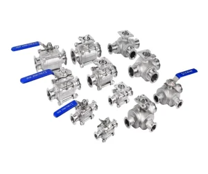 WZ 3A DIN CE ISO Sanitary Ball Valves 3pc Stainless Steel 304 316L Oil OEM Ball Valve