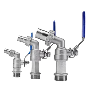 WZ304 Stainless Steel 1 4′ 1 2′ 3 4′ 1′ Ball Valve Faucet 2 Way Water Flow Control Drain Valve OEM Customizable