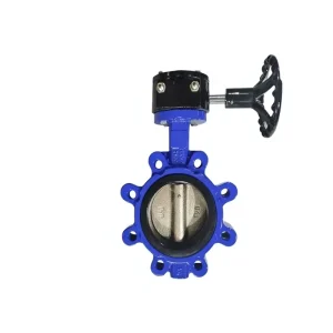 Wafer Concentric Ductile Iron Butterfly Valve Manual Lever Handle Water Treatment HVAC Resilient EPDM Seated PN16