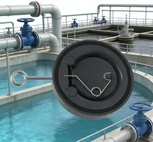 Wafer Type Single Door Check Valve for Water Treatment Prevents Backflow in Industrial Water Supply and Wastewater Systems